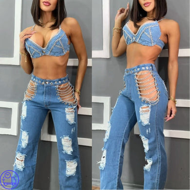 Conjunto Jeans Fanáticos