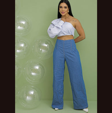 Calça pantalona snow