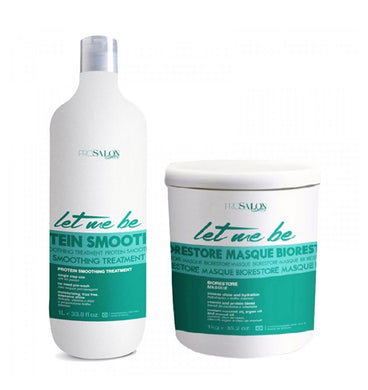 Kit Progressiva sem formol + Hidratação let me be protein smoothing 1 litro