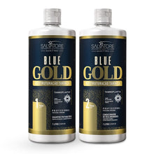 Carregar imagem no visualizador da galeria, Kit Salvatore Progressiva Profissional Blue Gold - Passo &quot;1&quot; e &quot;2&quot; 2000 ml