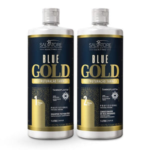 Kit Salvatore Progressiva Profissional Blue Gold - Passo "1" e "2" 2000 ml