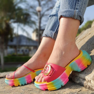 Chinelo tie dye Miami