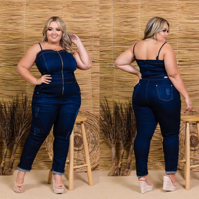 Macacão plus size Flávia