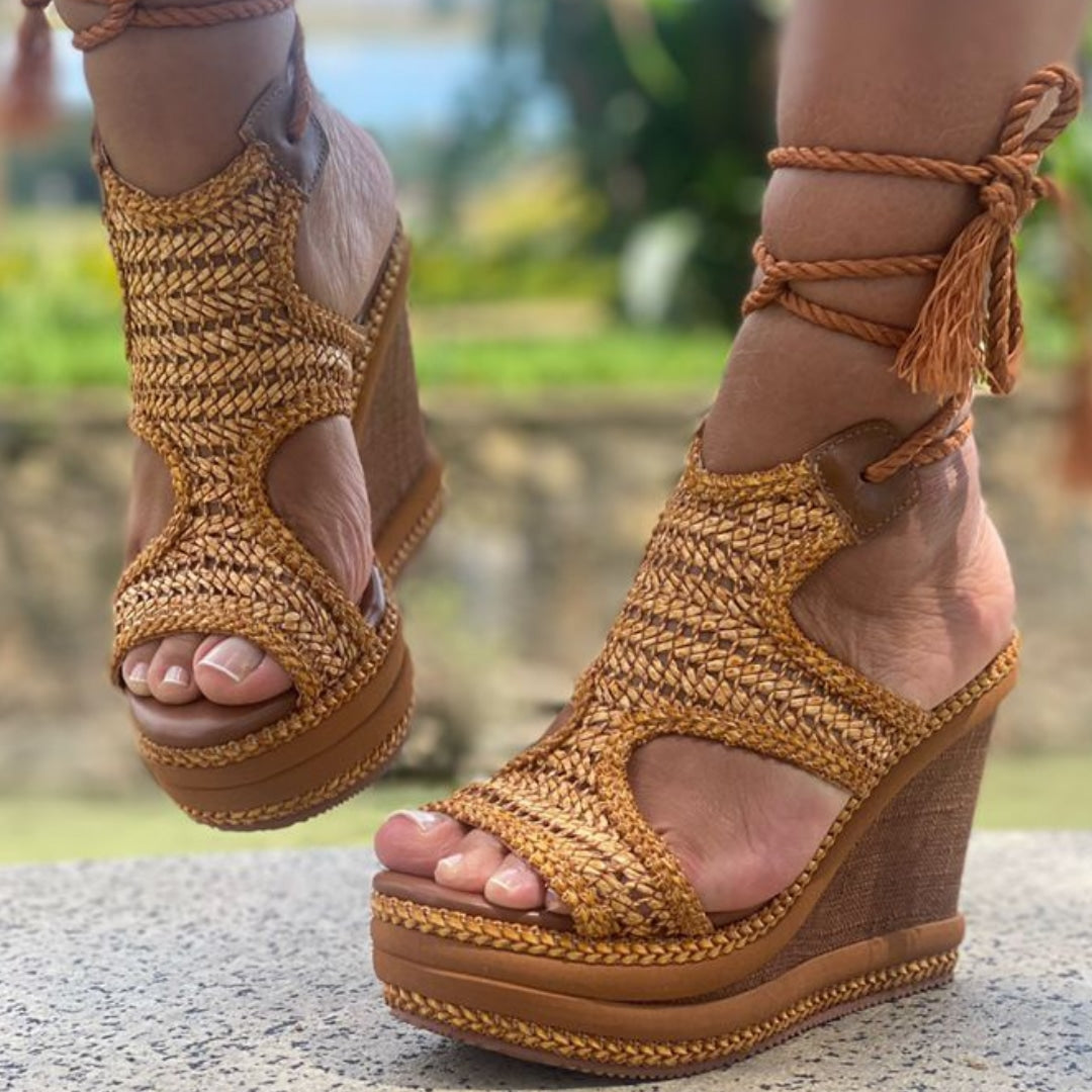 Sandalias anabela hot sale mercado livre