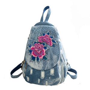 Mochila Jeans Rosa # CYP0246.2025